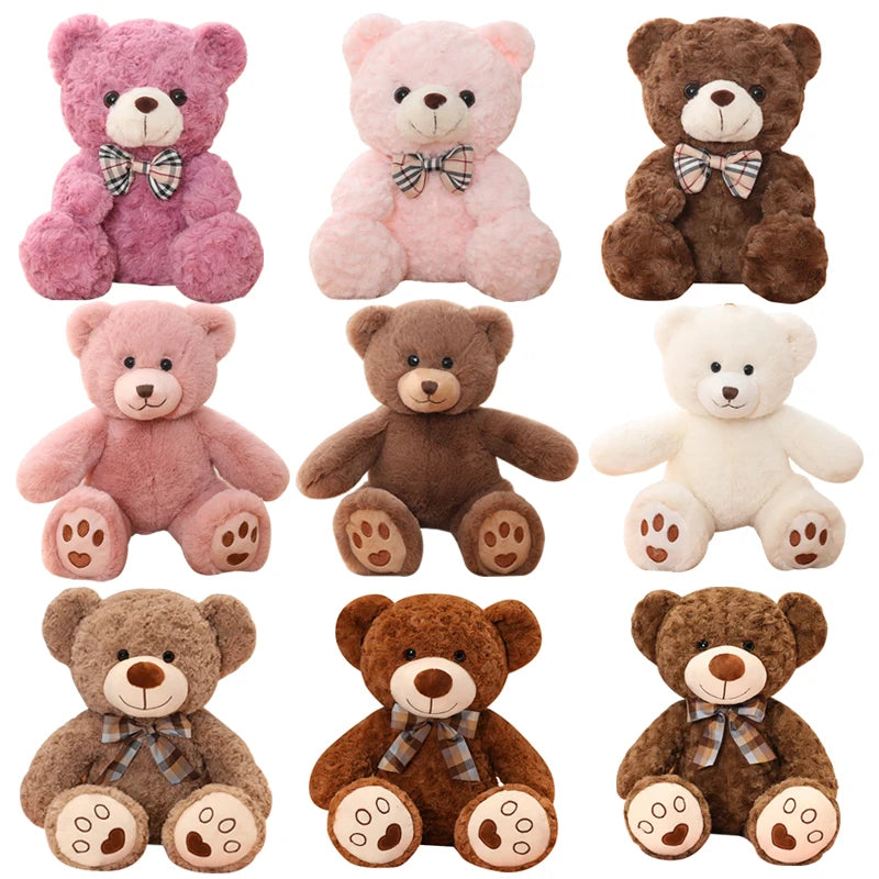 Teddy Bear Plush Pillow 25cm 35cm Soft Stuffed Animal Gift