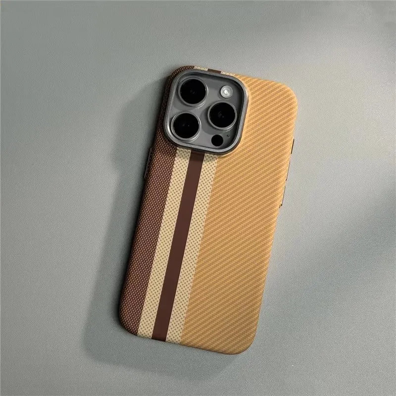 Geometric Carbon Fiber 3D Magnetic Hard iPhone Case