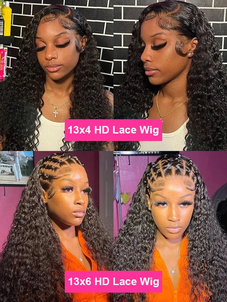 Deep Curly Wig – HD Lace Front Human Hair Wig (13x4/13x6 Long 40–46 Inch)