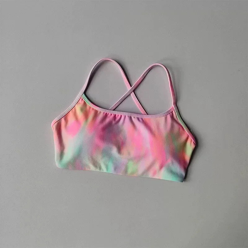 Women Cross Back Sports Bra Shockproof Yoga Running Fitness Vest
