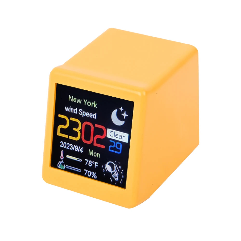 Smart Weather Clock WiFi Digital Photo Frame Animation Display Desktop Decor