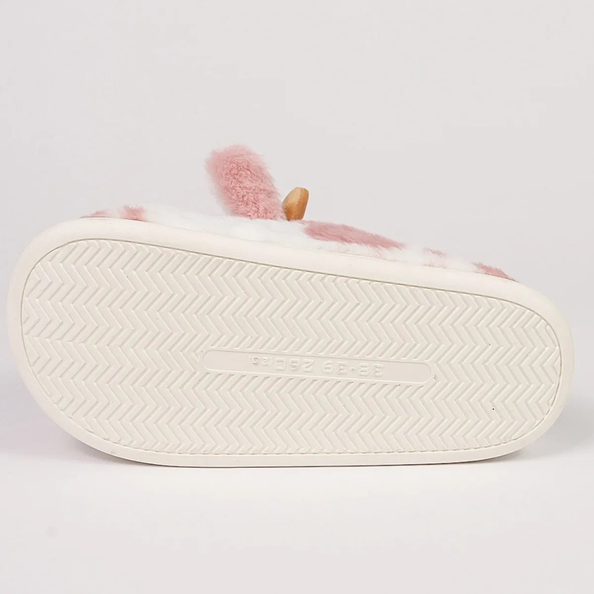 Cow Milk Fuzzy Slippers Women Winter Plush Soft Cozy Cartoon House Bedroom Shoes