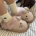 Hello Kitty Women’s Fluffy Slippers Warm Indoor Bedroom Shoes
