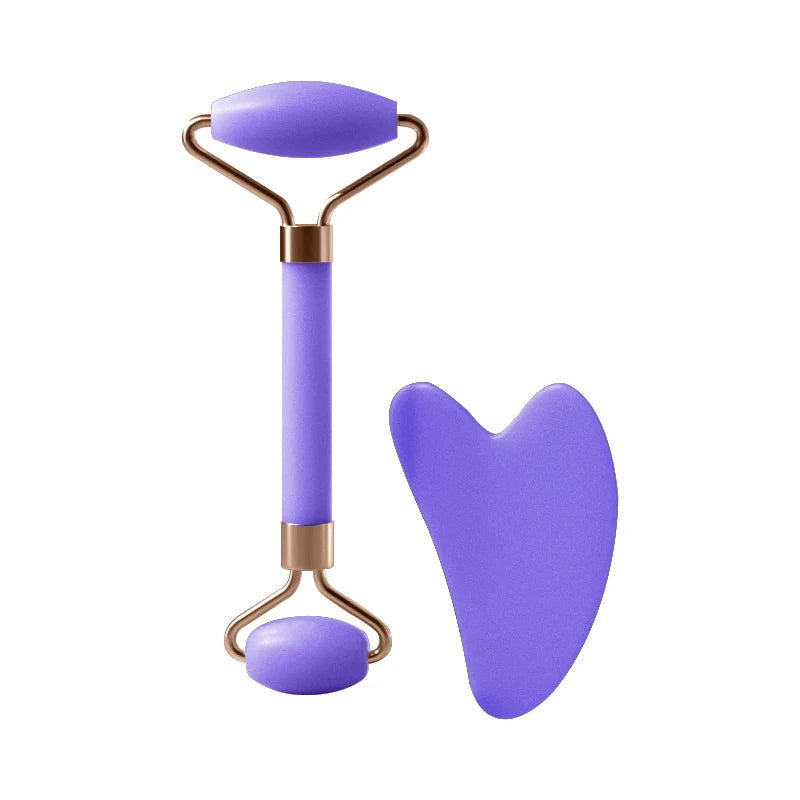 Facial Massage Roller Resin Gua Sha Tool for Face Neck Eye Skincare