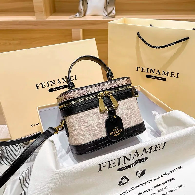 Women Minimalist Contrast Crossbody Box Bag