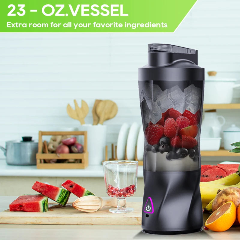 Portable Juicer Blender 700ml USB Rechargeable Smoothie Maker Mixing Cup