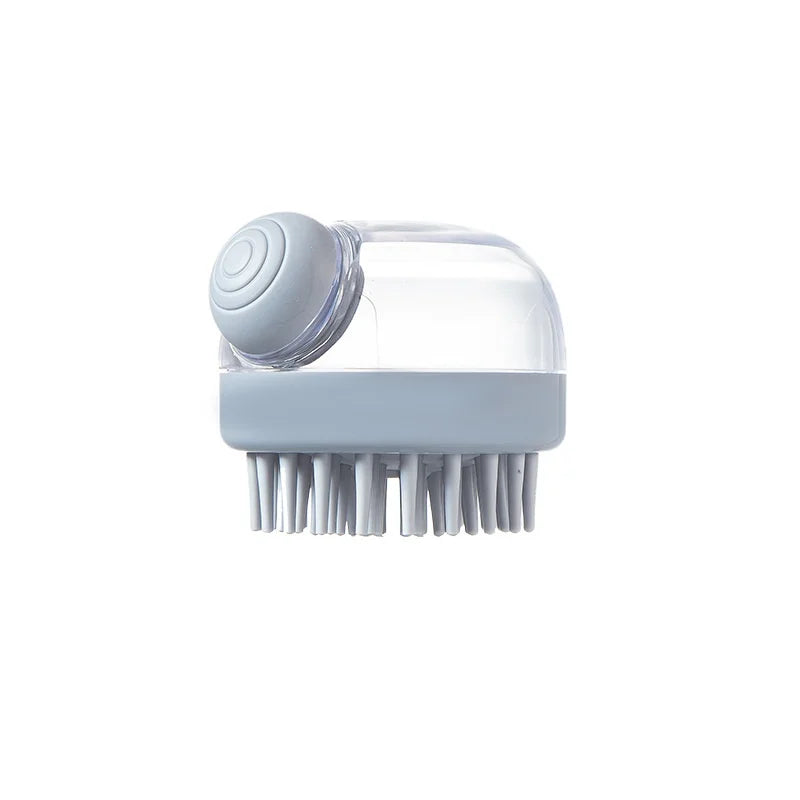 Pet Bath Brush with Shampoo Dispenser – Silicone Dog & Cat Massage Grooming Tool