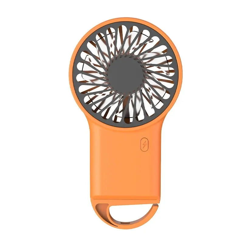 Portable USB Rechargeable Handheld Fan Mini Air Cooling Fan with Hook