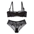 Women Lace Push Up Bra and Underwear Set