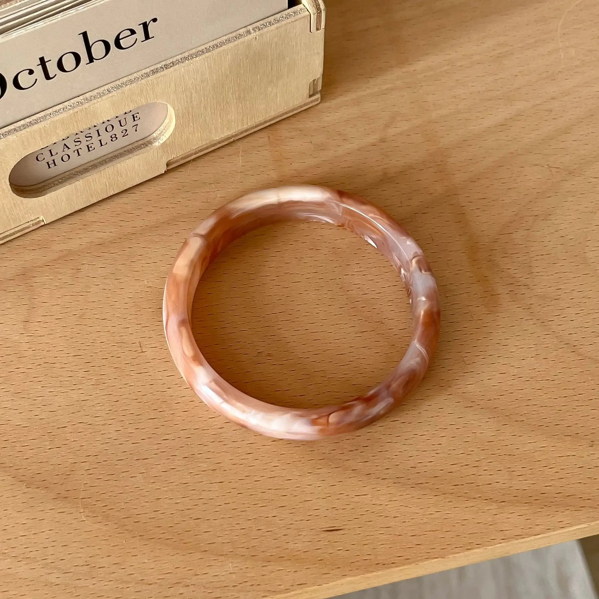 Resin Bracelet for Women Vintage Acrylic Korean Style Elegant Simple Jewelry