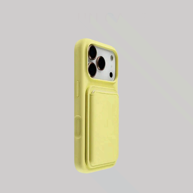 Liquid Shockproof Card Holder Wallet Silicone iPhone Case