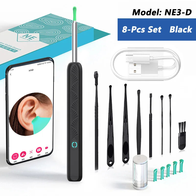 Ear Wax Removal Tool with Camera – HD Visual Ear Cleaner Endoscope for Safe Ear Cleaning