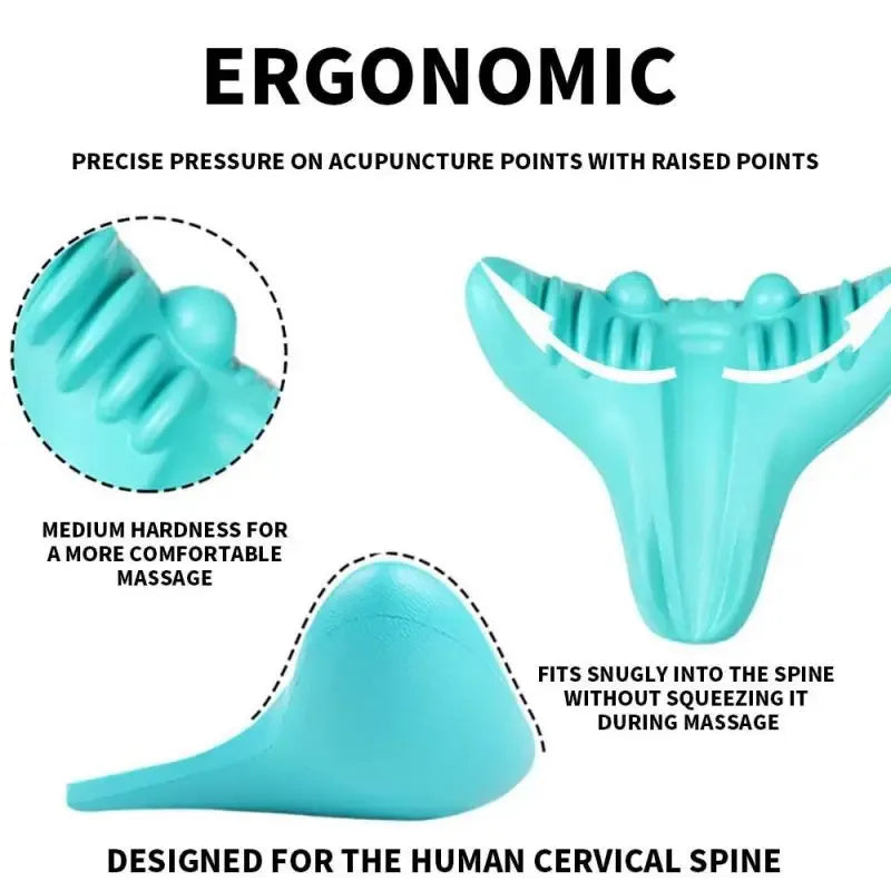 Neck Stretcher Cervical Traction Device Neck Pain Relief Pillow Spine Alignment Relaxer Shoulder Massage Support