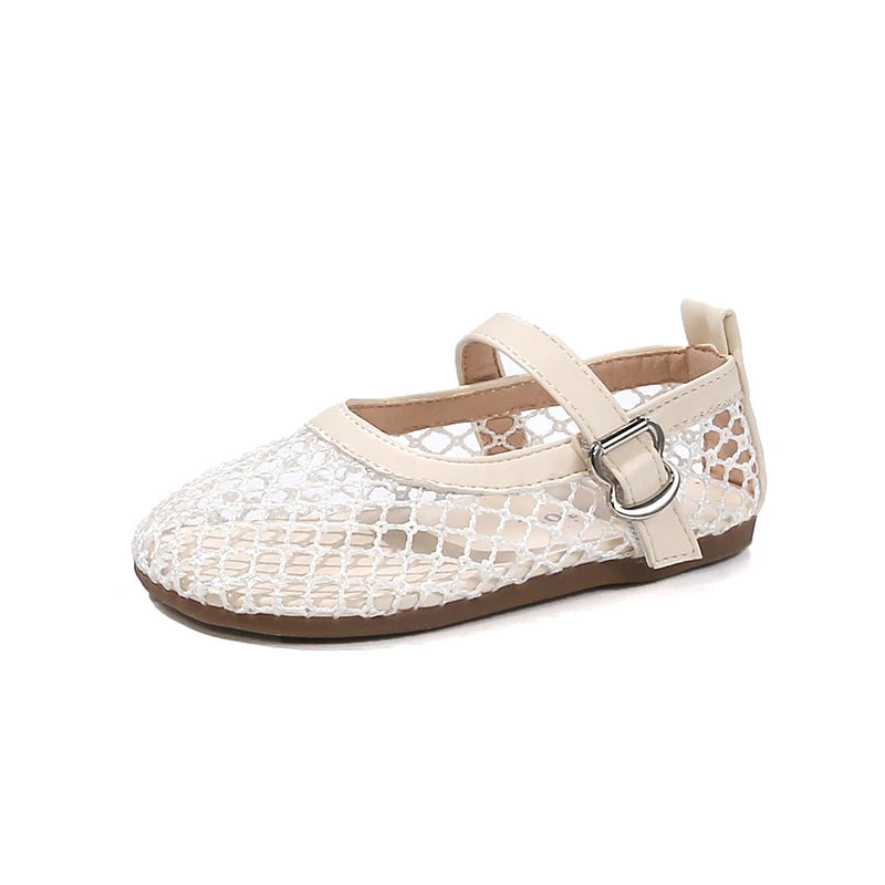 Kids Breathable Princess Flats Soft Summer Shoes