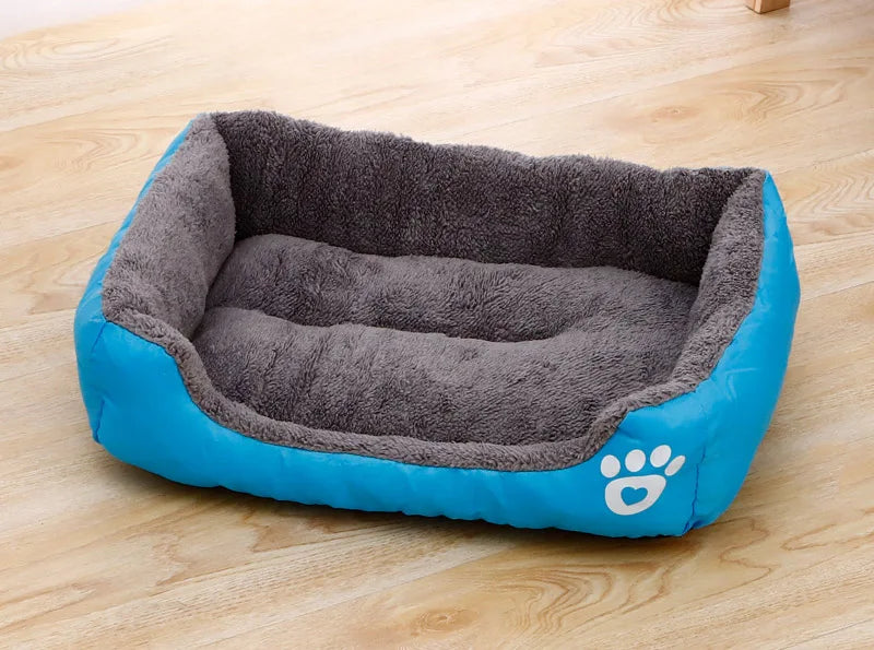 Warm Square Dog Bed for Small Medium Large Dogs and Cats