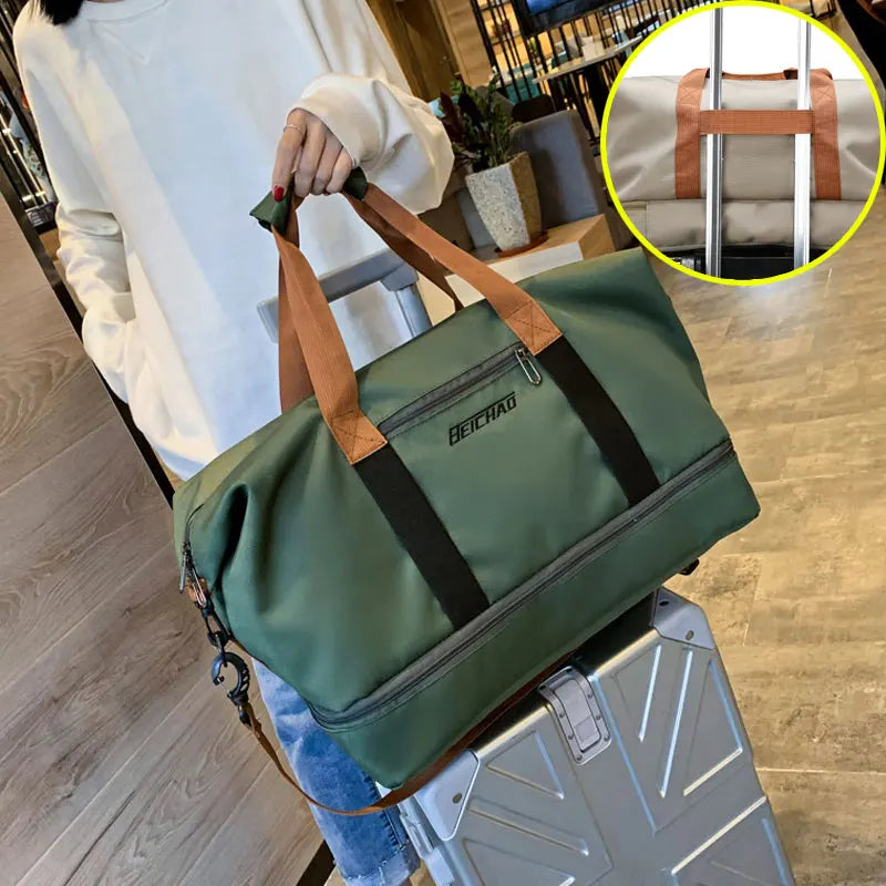 Travel Gym Bag Waterproof Duffle Large Capacity Fitness Bag With Shoe Compartment