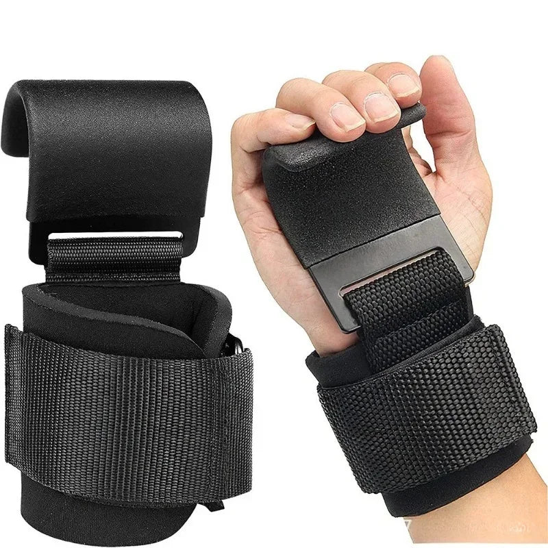 Weight Lifting Hooks Non Slip Straps for Deadlift Pull Up Fitness Training