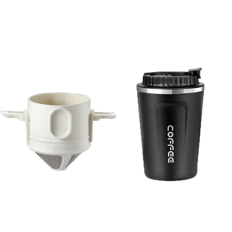 304 Stainless Steel Coffee Dripper Portable Reusable Filter Tea Coffee Maker Set