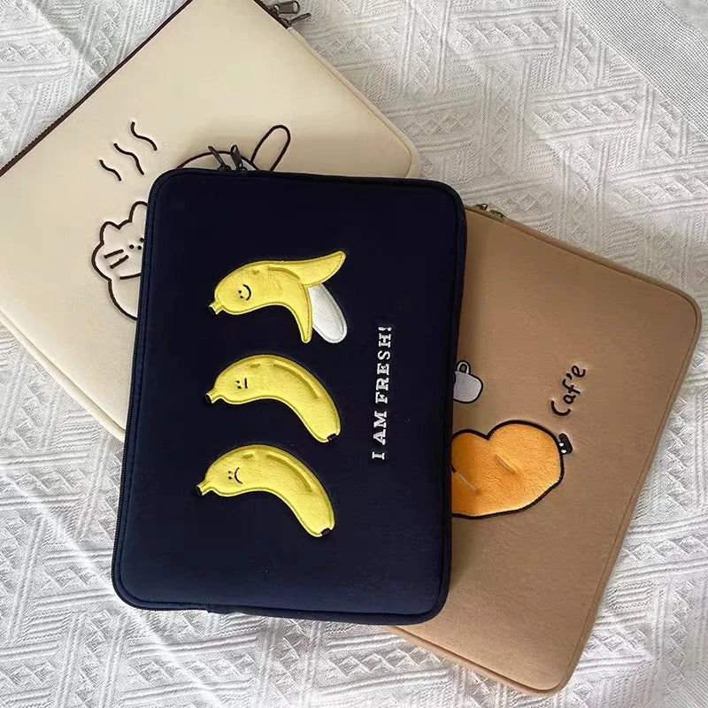 Cute Laptop Sleeve Case 13-16 Inch MacBook Air Pro Shockproof Protective Bag