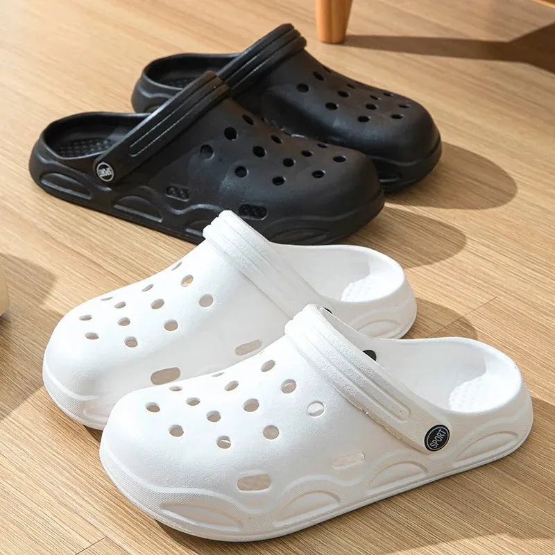 Men Closed Toe Sandals Lightweight Non Slip Garden Shoes