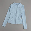 Women Long Sleeve Yoga Jacket Slim Fit Fitness Sports Top