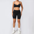 Women Seamless Yoga Set High Waist Hip Lifting Gym Sports Bra & Leggings Suit