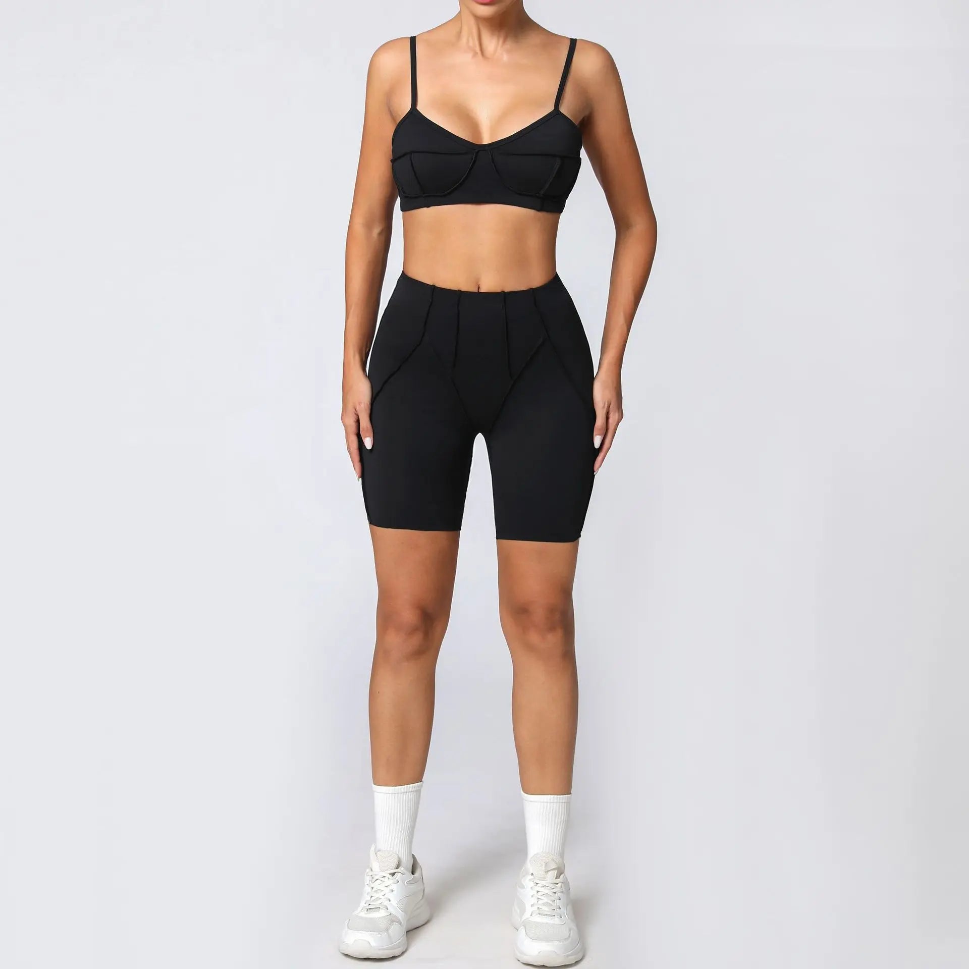 Women Seamless Yoga Set High Waist Hip Lifting Gym Sports Bra & Leggings Suit