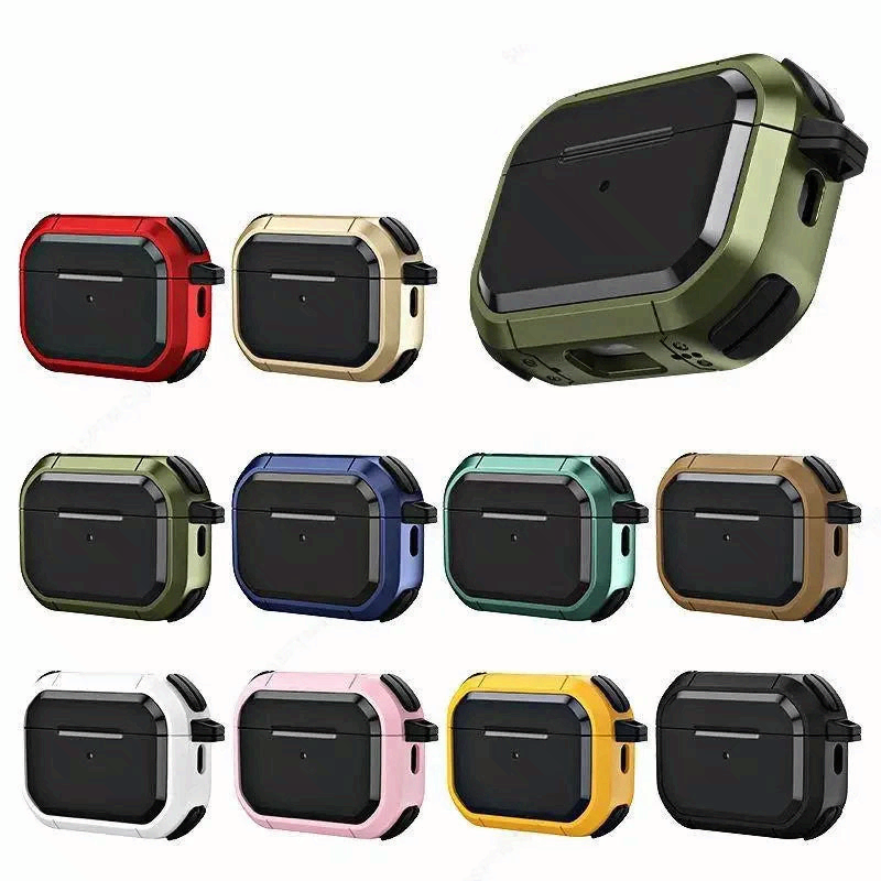AirPods Pro 3 2025 Case Shockproof Armor Cover USB-C Protective Case AirPods Pro 2 / AirPods 4 / 3 / 1 2 Compatible