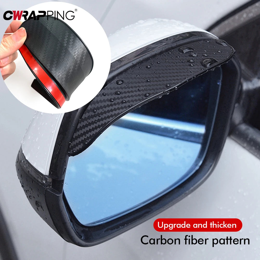 Car Side Mirror Rain Guard – Anti-Rain Visor for Clear Rear View Driving