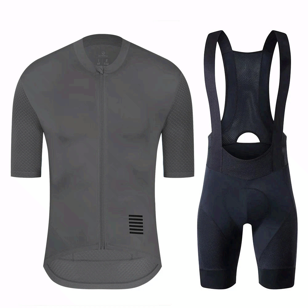 Cycling Jersey Set Men – Breathable MTB Bike Clothing Kit with Bib Shorts