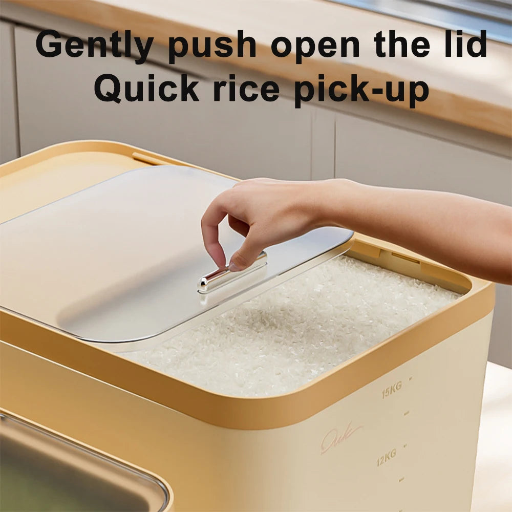 Rice Storage Container Moisture Proof Kitchen Grain Box