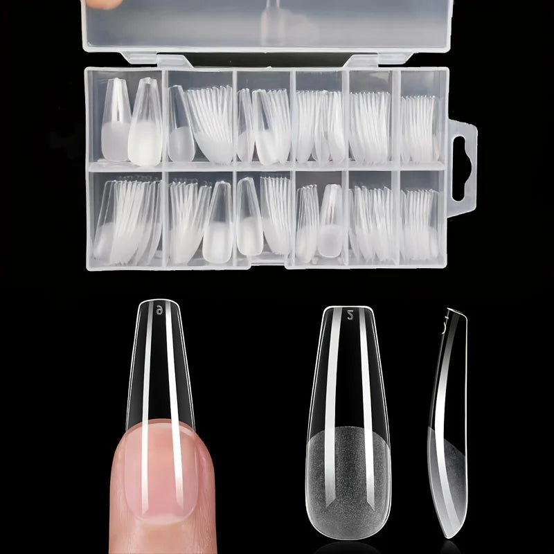 Press On Nail Tips Set – 120pcs Full Cover Fake Nails for DIY Extensions