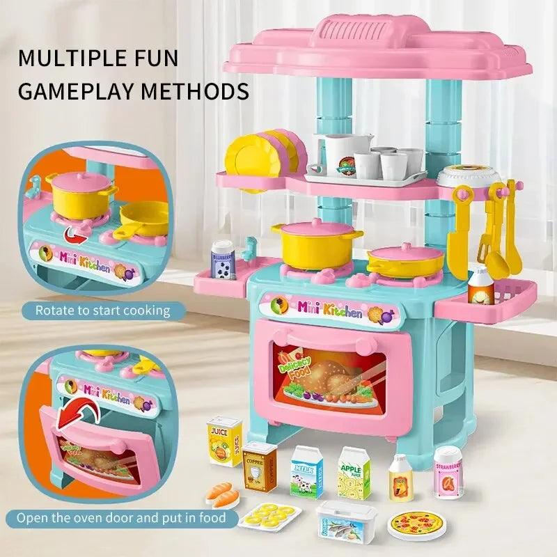Mini Kitchen Pretend Play Set for Kids