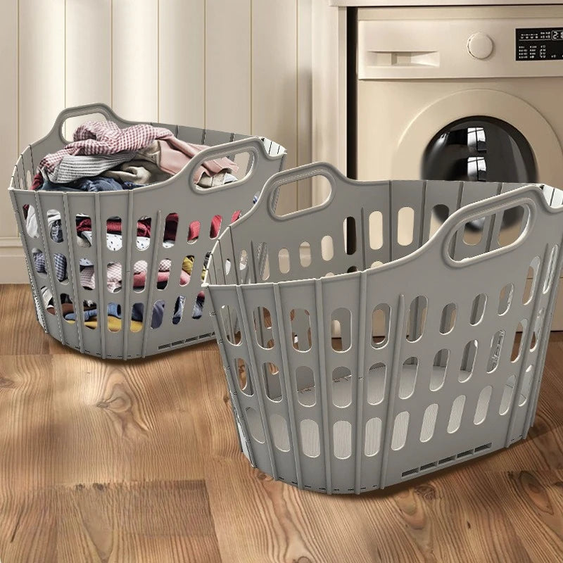 Collapsible Laundry Hamper Basket Foldable Portable Clothes Organizer Home Bathroom