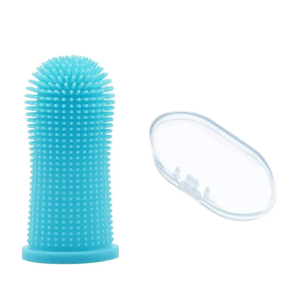 Soft Pet Finger Toothbrush – Silicone Dental Brush for Dogs and Cats