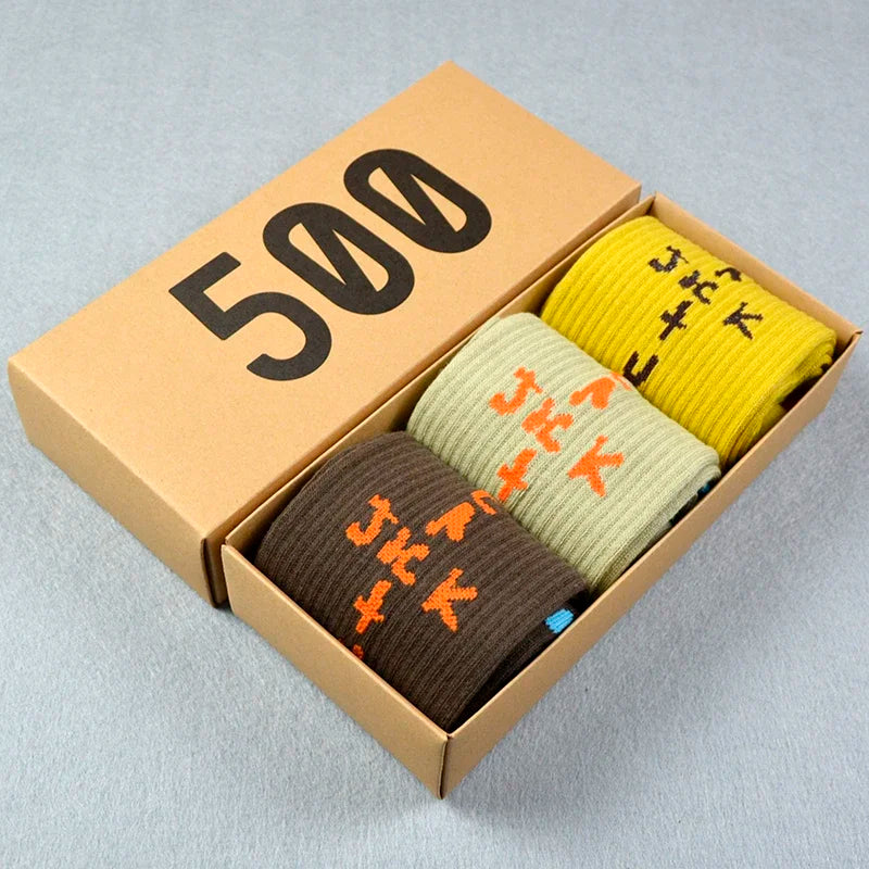 Cactus Jack Cotton Crew Socks Men 3 Pairs Box Free Shipping