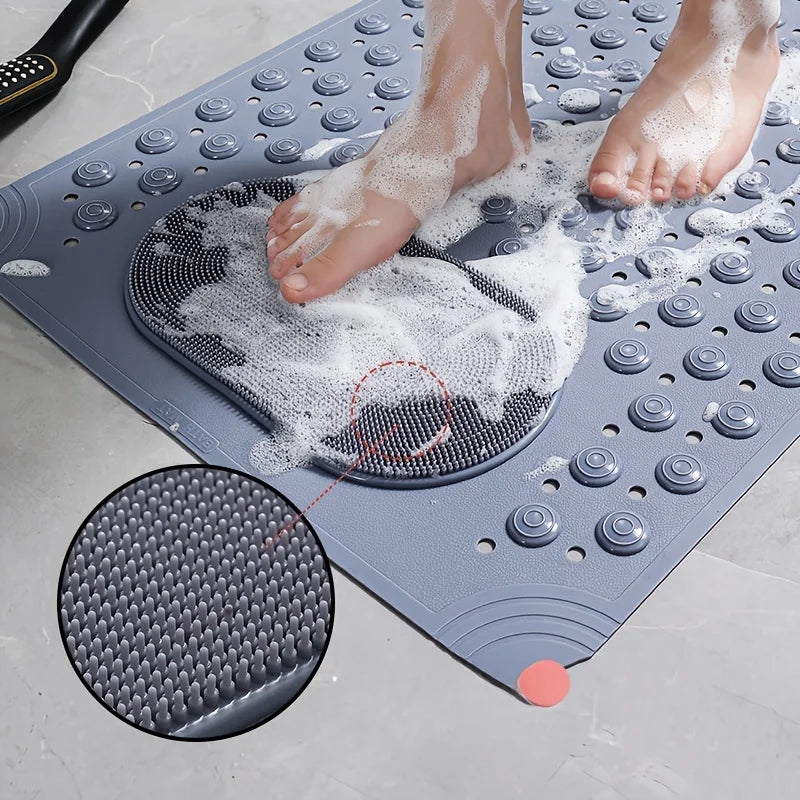 Non Slip PVC Bath Mat Massage Nubs Bathroom Shower Rug 0.8cm Thick