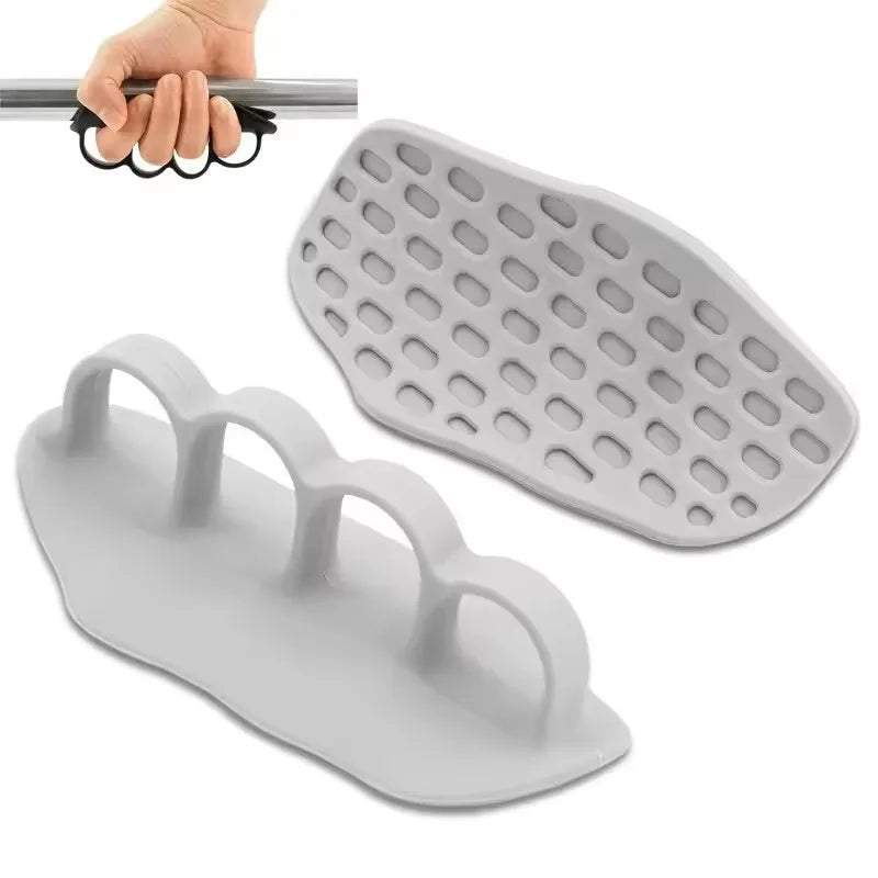 Silicone Gym Gloves Grip Strength Hand Protection Weightlifting Cross Training Palm Grips