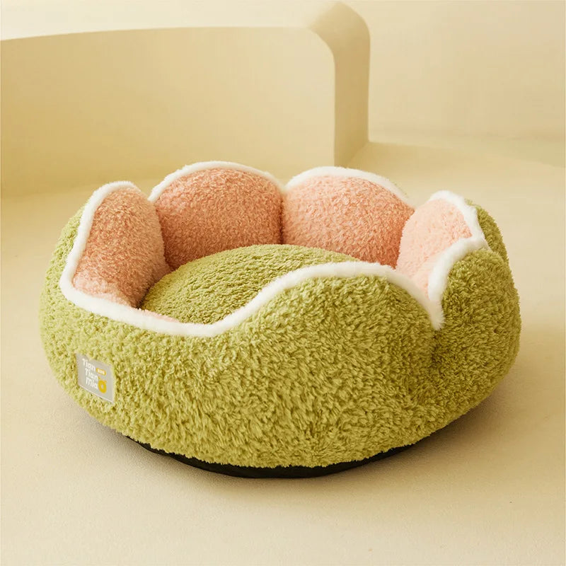 Warm Plush Cat Bed Soft Sleeping Nest for Cats and Dogs